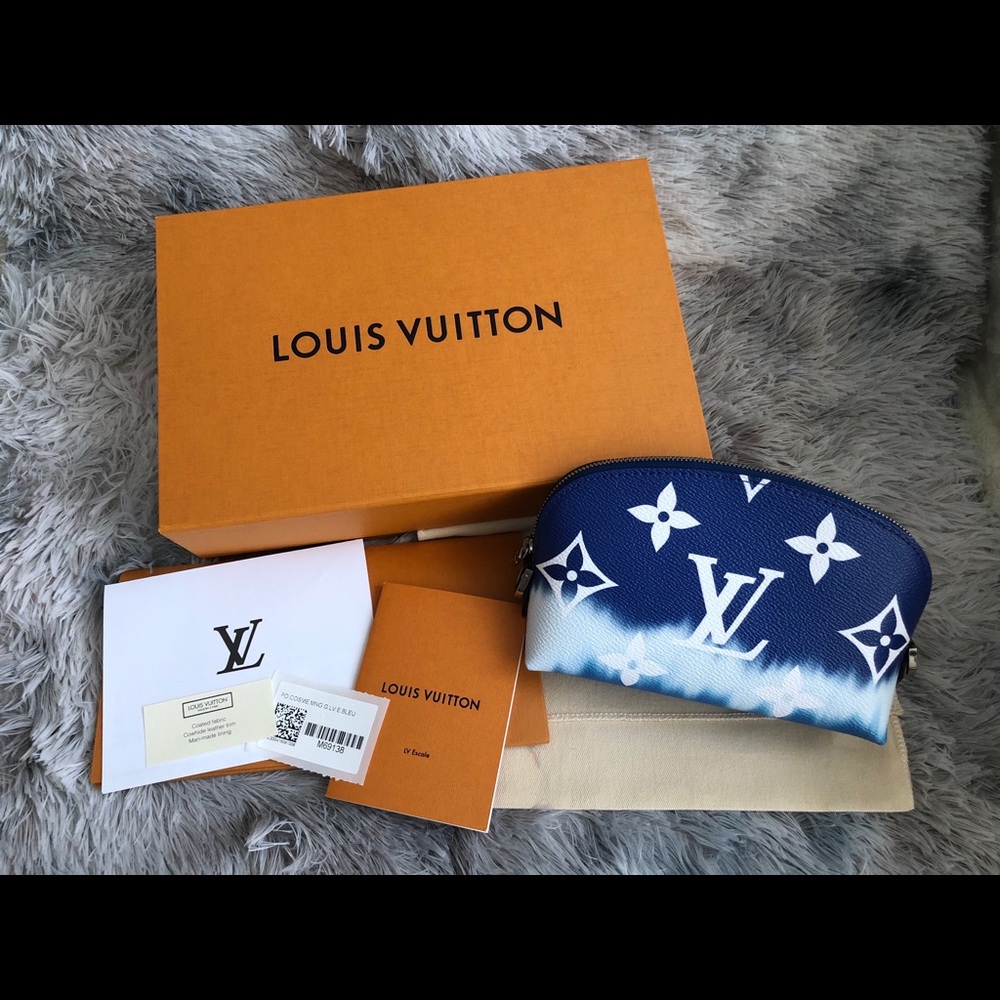 Louis Vuitton Escale Cosmetic Pouch w chain strap